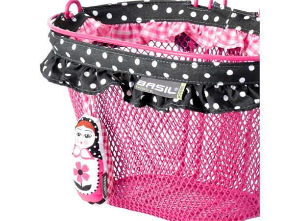 Basil Sykkelkurv Jasmin Baboushka Til barnesykkel, Pink 